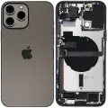 Back Housing W/ Charging Port Flex & Small Parts  For iPhone 13 Pro Max (US Version) (Used OEM Pull: Grade A) (Graphite)