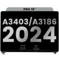 Complete LCD Display Assembly For MacBook Pro 16" (A3403 / A3186 Late 2024) (Used OEM Pull: Grade B) (Space Black)