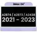 Complete LCD Display Assembly For iMac 24" A2874 / A2873 (2023) / A2438 (2021)  (LG204A-215 LM235UH1 SDD1) (Used OEM Pull: Grade A) （Small Camera hole）(Purple)