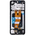 OLED Assembly With Frame Compatible For Samsung Galaxy A05 (A055 / 2023)  (Service Pack) (Black) 