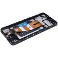 OLED Assembly With Frame Compatible For Samsung Galaxy A05 (A055 / 2023)  (Service Pack) (Black) 