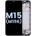 OLED Assembly With Frame Compatible For Samsung Galaxy M15 (M156 / 2024)  (Service Pack) (Gray) 