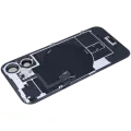 Back Glass w/ MagSafe Magnet & NFC & Flashlight Flex For iPhone 16 (Genuine OEM) (White)