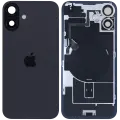 Back Glass w/ MagSafe Magnet & NFC & Flashlight Flex For IPhone 16 Plus (Genuine OEM) (Black)