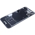 Back Glass w/ MagSafe Magnet & NFC & Flashlight Flex For IPhone 16 Plus (Genuine OEM) (Black)
