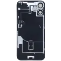 Back Glass w/ MagSafe Magnet & NFC & Flashlight Flex For IPhone 16 Plus (Genuine OEM) (White)