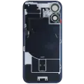 Back Glass w/ MagSafe Magnet & NFC & Flashlight Flex For iPhone 16 (Genuine OEM) (Black)