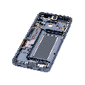 OLED Assembly With Frame For Samsung Galaxy S9 (Aftermarket Plus) (Titanium Gray)