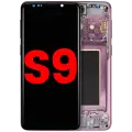 OLED Assembly With Frame For Samsung Galaxy S9 (Aftermarket Plus) (Lilac Purple)
