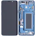 OLED Assembly With Frame For Samsung Galaxy S9 (Aftermarket Plus) (Coral Blue)