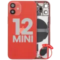 Back Housing W/ Small Parts For iPhone 12 Mini (US Version) (Used OEM Pull: Grade B) (Red)