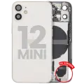 Back Housing W/ Small Parts For iPhone 12 Mini (US Version) (Used OEM Pull: Grade B) (White)