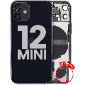 Back Housing W/ Small Parts For iPhone 12 Mini (US Version) (Used OEM Pull: Grade C) (Black)