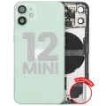 Back Housing W/ Small Parts For iPhone 12 Mini (US Version) (Used OEM Pull: Grade C) (Green)
