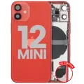 Back Housing W/ Small Parts For iPhone 12 Mini (US Version) (Used OEM Pull: Grade C) (Red)