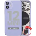 Back Housing W/ Small Parts For iPhone 12 Mini (US Version) (Aftermarket Plus) (Purple)