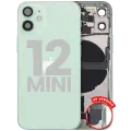 Back Housing W/ Charging Port Flex & Small Parts  For iPhone 12 Mini (US Version) (Used OEM Pull: Grade A) (Green)