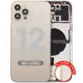 Back Housing W/ Small Parts For iPhone 12 Pro Max (EU / Global Version) (Aftermarket Plus) (Gold)