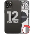 Back Housing W/ Small Parts For iPhone 12 Pro Max (US Version) (Used OEM Pull: Grade B) (Graphite)