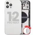 Back Housing W/ Small Parts For iPhone 12 Pro Max (US Version) (Used OEM Pull: Grade B) (Silver)