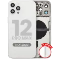 Back Housing W/ Small Parts For iPhone 12 Pro Max (US Version) (Aftermarket Plus) (Silver)