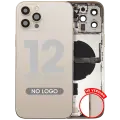Back Housing W/ Small Parts For iPhone 12 Pro Max (US Version) (Aftermarket Plus) (Gold)