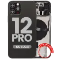 Back Housing W/ Small Parts For iPhone 12 Pro (EU / Global Version) (Aftermarket Plus) (Graphite)