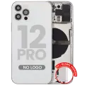 Back Housing W/ Small Parts For iPhone 12 Pro (EU / Global Version) (Aftermarket Plus) (Silver)