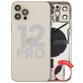 Back Housing W/ Small Parts For iPhone 12 Pro (US Version) (Used OEM Pull: Grade A) (Gold)