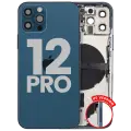 Back Housing W/ Small Parts For iPhone 12 Pro (US Version) (Used OEM Pull: Grade C) (Pacific Blue)