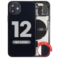 Back Housing W/ Small Parts For iPhone 12 (EU / Global Version) (Aftermarket Plus) (Black)