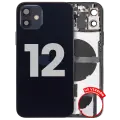 Back Housing W/ Small Parts For iPhone 12 (US Version) (Used OEM Pull: Grade A) (Black)