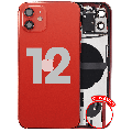 Back Housing W/ Small Parts For iPhone 12 (US Version) (Used OEM Pull: Grade A) (Red)