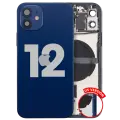 Back Housing W/ Small Parts For iPhone 12 (US Version) (Used OEM Pull: Grade C) (Blue)