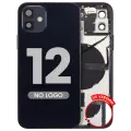 Back Housing W/ Small Parts For iPhone 12 (US Version) (Aftermarket Plus) (Black)