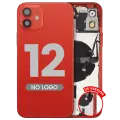 Back Housing W/ Small Parts For iPhone 12 (US Version) (Aftermarket Plus) (Red)