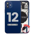 Back Housing W/ Small Parts For iPhone 12 (US Version) (Aftermarket Plus) (Blue)