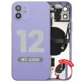 Back Housing W/ Small Parts For iPhone 12 (US Version) (Aftermarket Plus) (Purple)