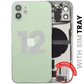 Back Housing W/ Charging Port Flex & Small Parts  For iPhone 12 (EU / Global Version) (Used OEM Pull: Grade C) (Green)