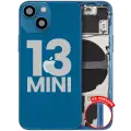 Back Housing W/ Small Parts For iPhone 13 Mini (US Version) (Used OEM Pull: Grade B) (Blue)