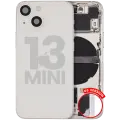 Back Housing W/ Small Parts For iPhone 13 Mini (US Version) (Used OEM Pull: Grade C) (Starlight)