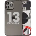 Back Housing W/ Small Parts For iPhone 13 Pro Max (US Version) (Used OEM Pull: Grade B) (Graphite)
