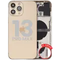 Back Housing W/ Small Parts For iPhone 13 Pro Max (US Version) (Used OEM Pull: Grade B) (Gold)