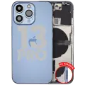 Back Housing W/ Small Parts For iPhone 13 Pro (US Version) (Used OEM Pull: Grade A) (Sierra Blue)