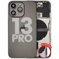 Back Housing W/ Small Parts For iPhone 13 Pro (US Version) (Used OEM Pull: Grade B) (Graphite)