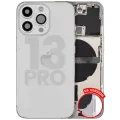 Back Housing W/ Small Parts For iPhone 13 Pro (US Version) (Used OEM Pull: Grade B) (Silver)
