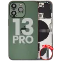 Back Housing W/ Small Parts For iPhone 13 Pro (US Version) (Used OEM Pull: Grade C) (Alpine Green)
