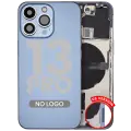 Back Housing W/ Small Parts For iPhone 13 Pro (US Version) (Aftermarket Plus) (Sierra Blue)