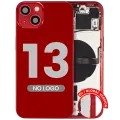 Back Housing W/ Small Parts For iPhone 13 (EU / Global Version) (Aftermarket Plus) (Red)