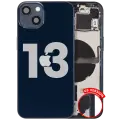 Back Housing W/ Small Parts For iPhone 13 (US Version) (Used OEM Pull: Grade C) (Midnight)